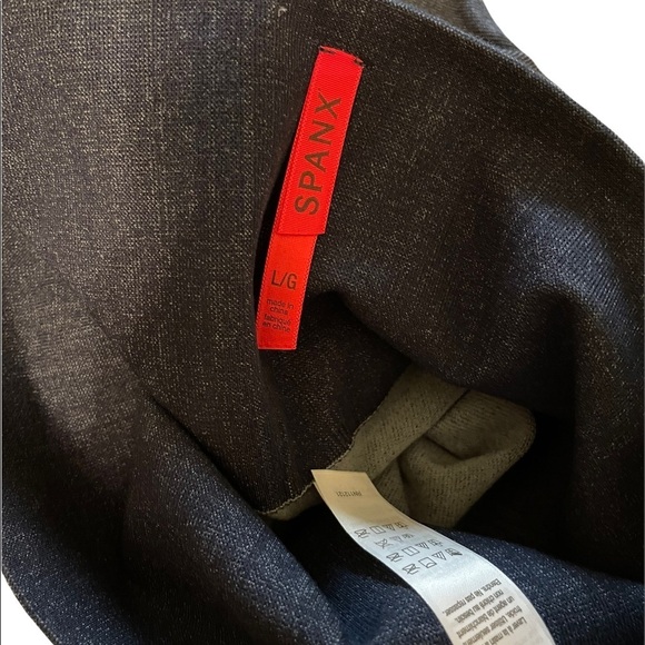 Spanx Look At Me Now Denim Look High Waist Cropped Leggings - Picture 5 of 5